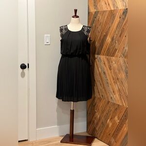 Papermoon Black Dress with Lace Detail